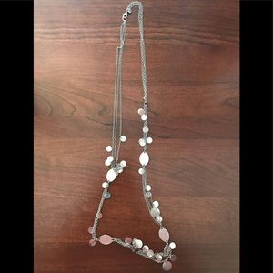 LOFT silver long necklace